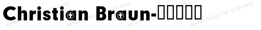 Christian Braun字体转换